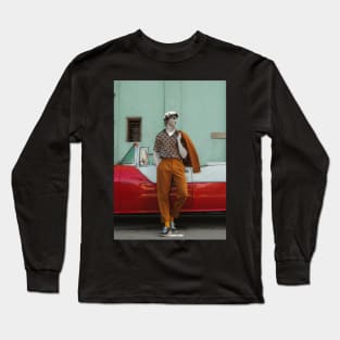 david fashion model Long Sleeve T-Shirt